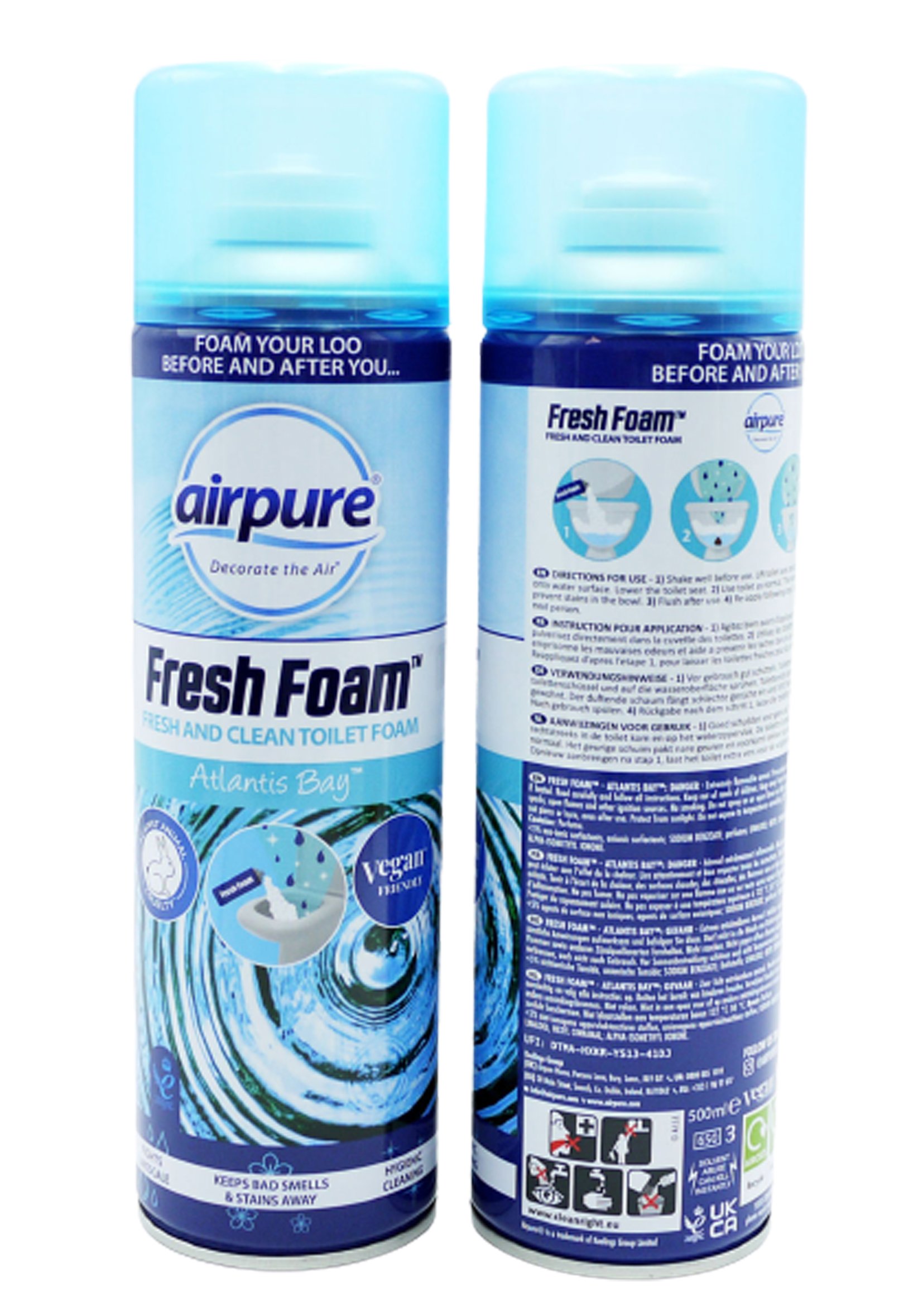 AirPure Fresh Toilet Foam-Atlantis 500ml
